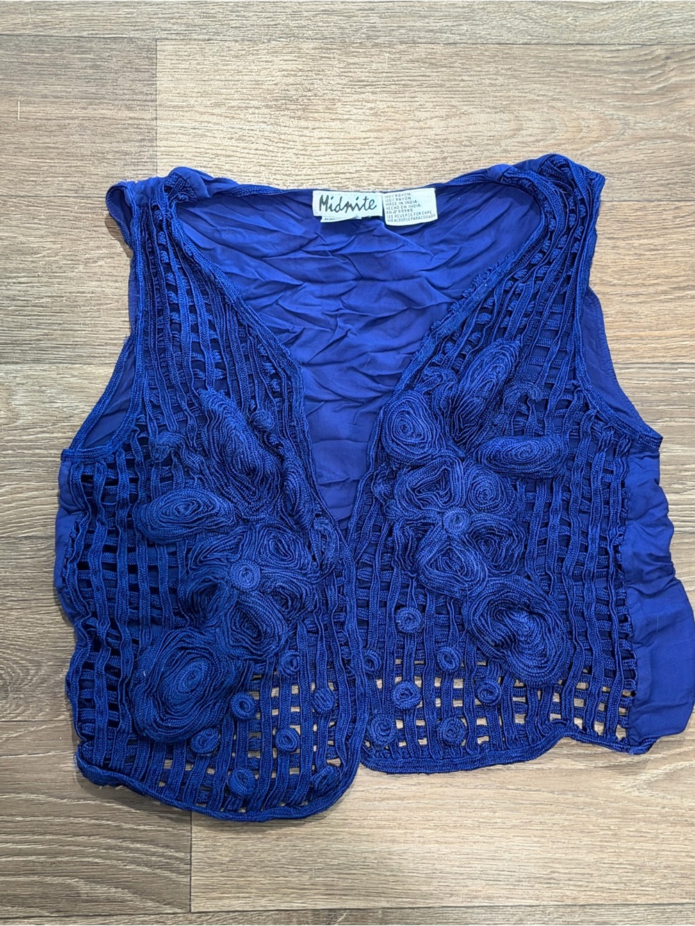 Vintage Midnite Blue Vest Medium